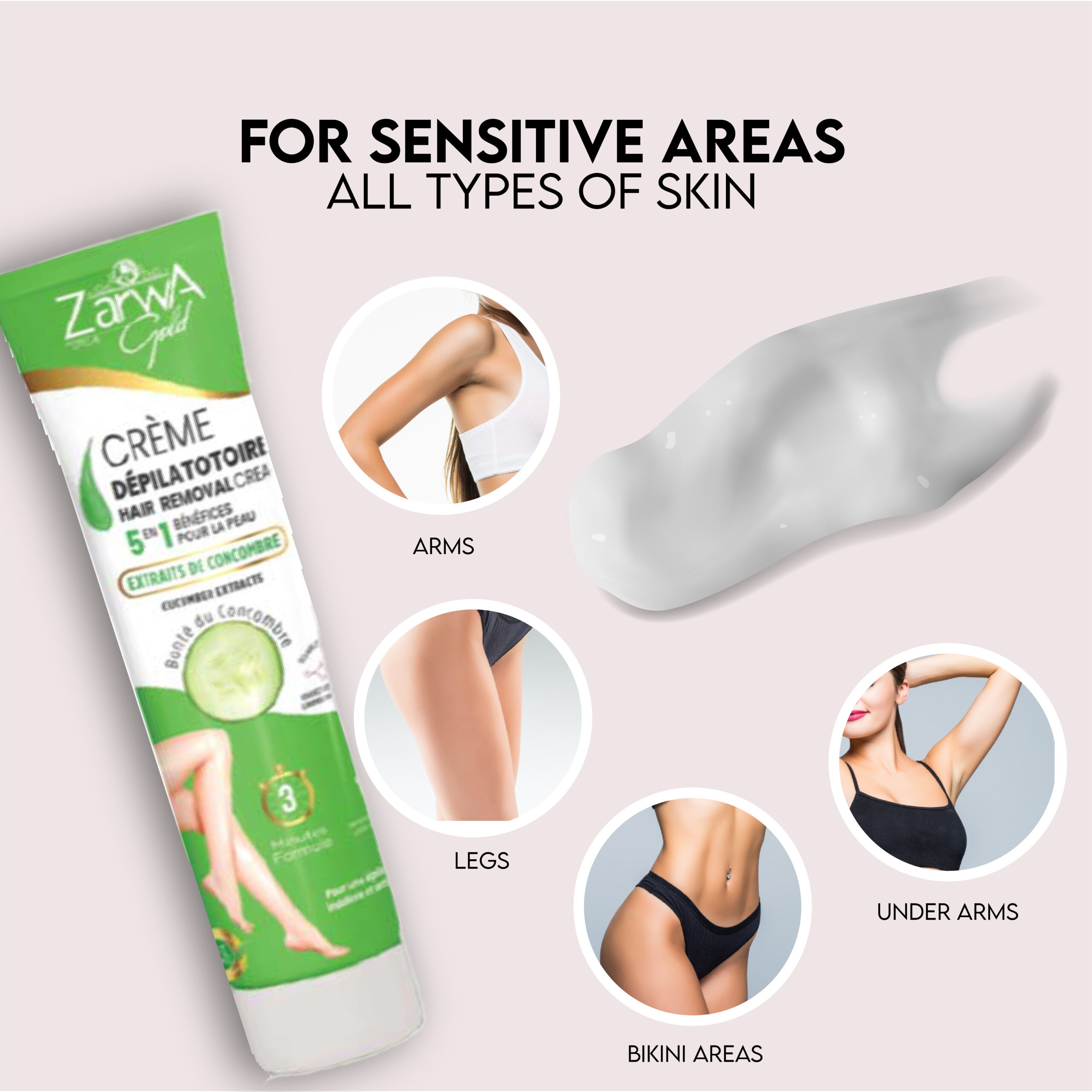 Hair Removal Cream Cucumber - Image 4