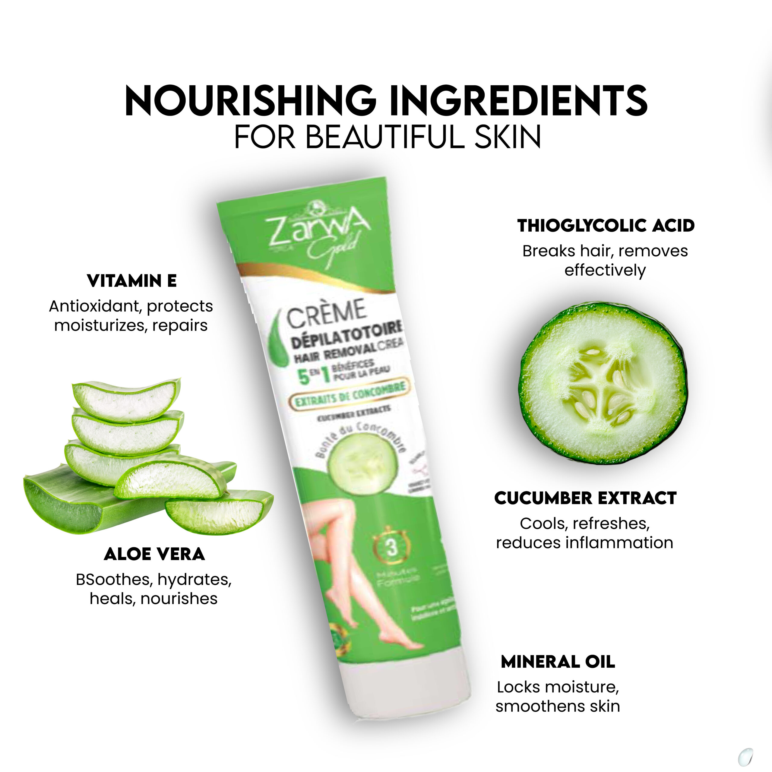 Hair Removal Cream Cucumber - Image 3