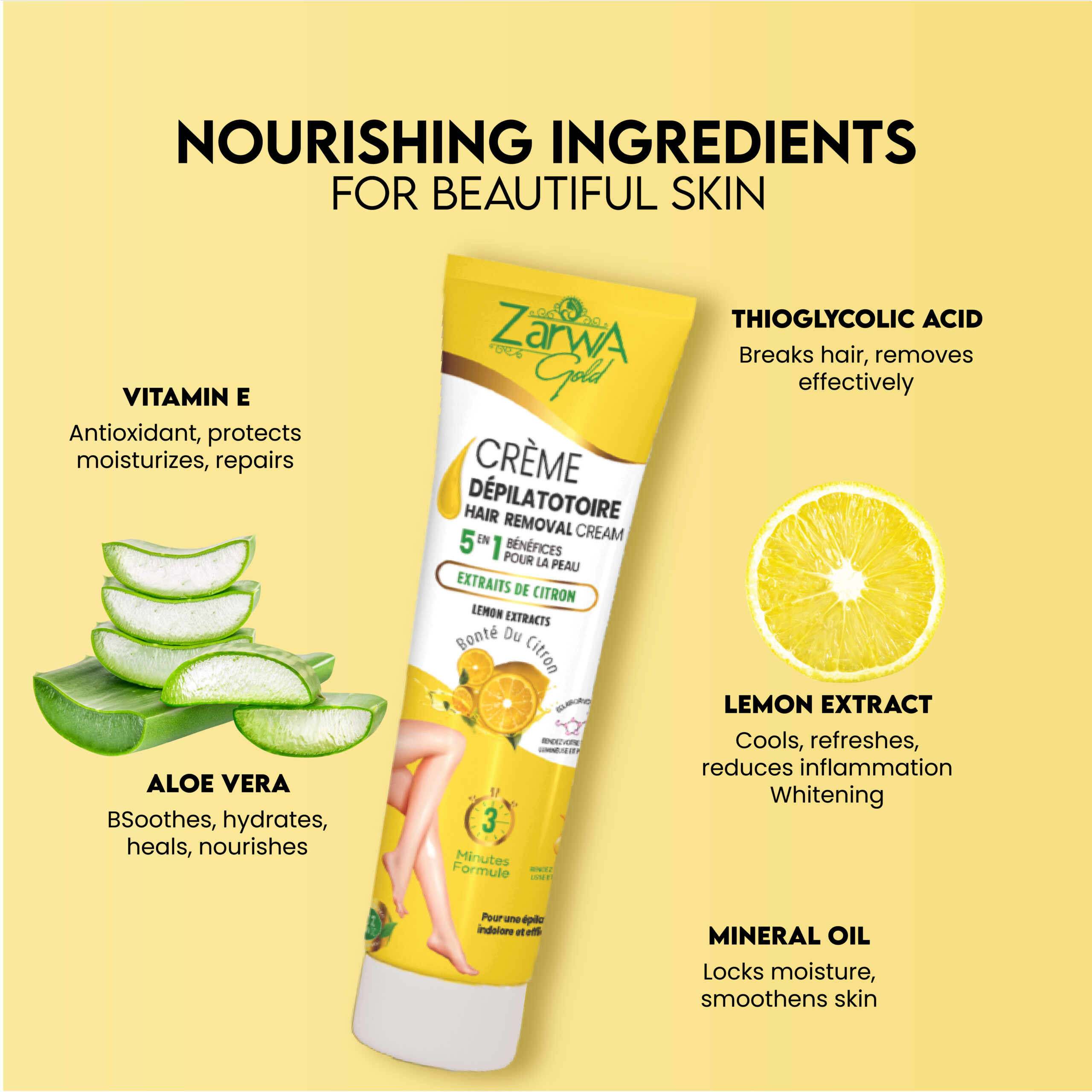 Hair Removal Cream Lemon - Image 4