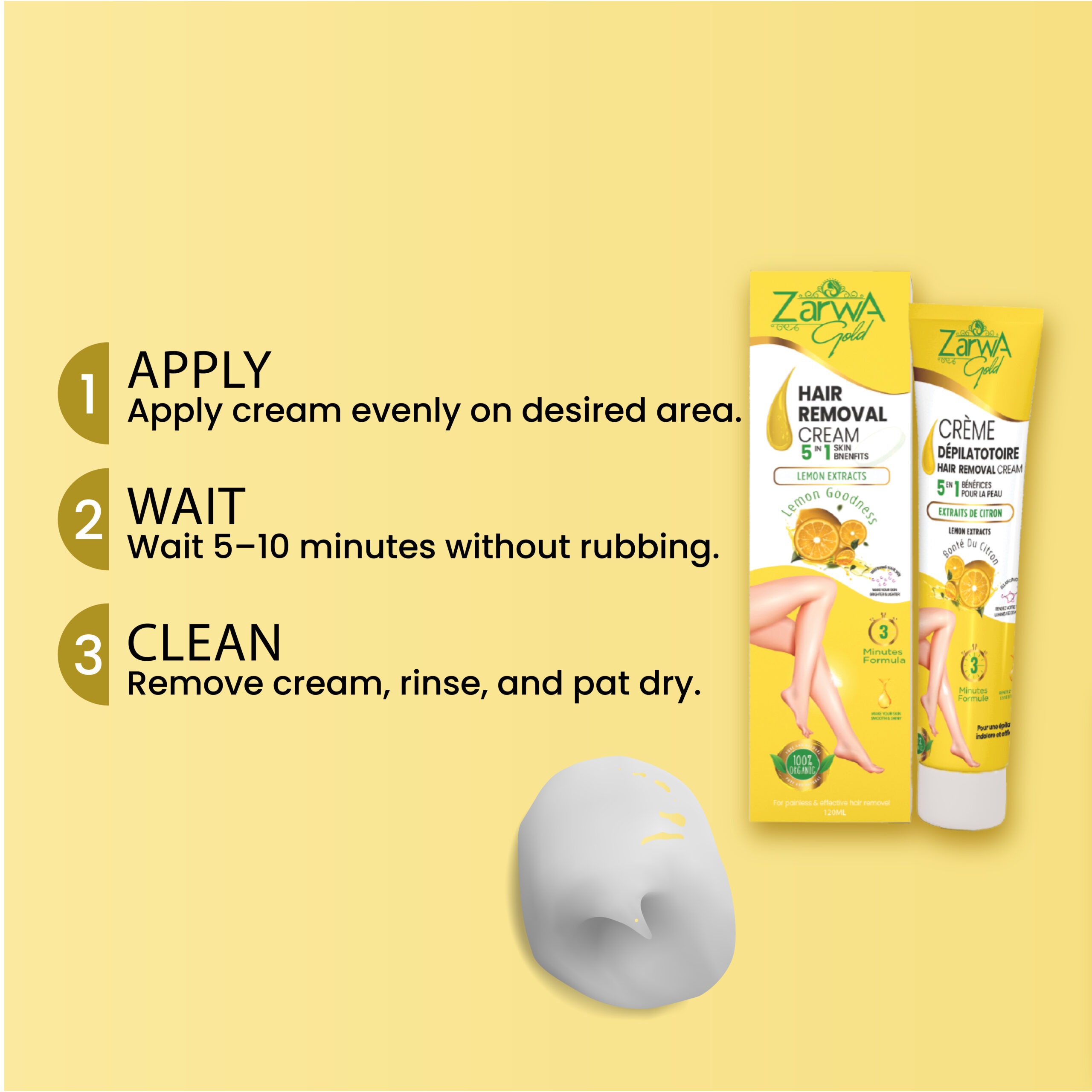 Hair Removal Cream Lemon - Image 5