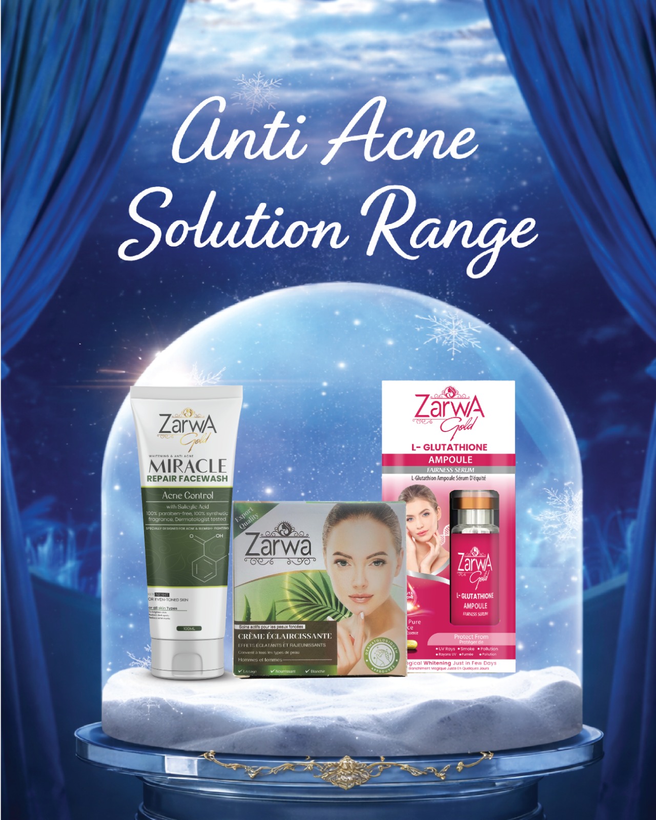 Zarwa Anti Acne Solution Range