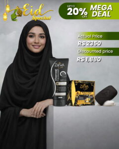 Zarwa Gold Skincare Bundle - Eid Special Mega Deal (Charcoal Face Wash & 4-in-1 Beauty Box)