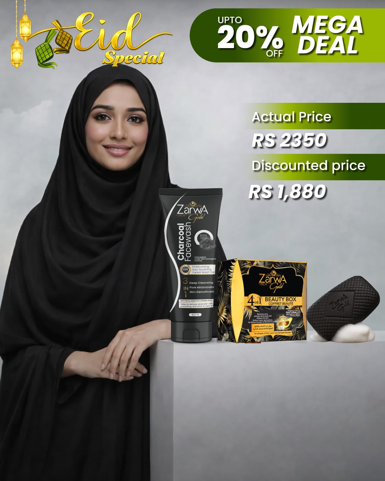 Zarwa Gold Skincare Bundle – Eid Special Mega Deal